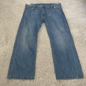 Levi's 569 Loose Straight Jeans Mens 42x32 Lightweight Blue 100% Cotton Denim